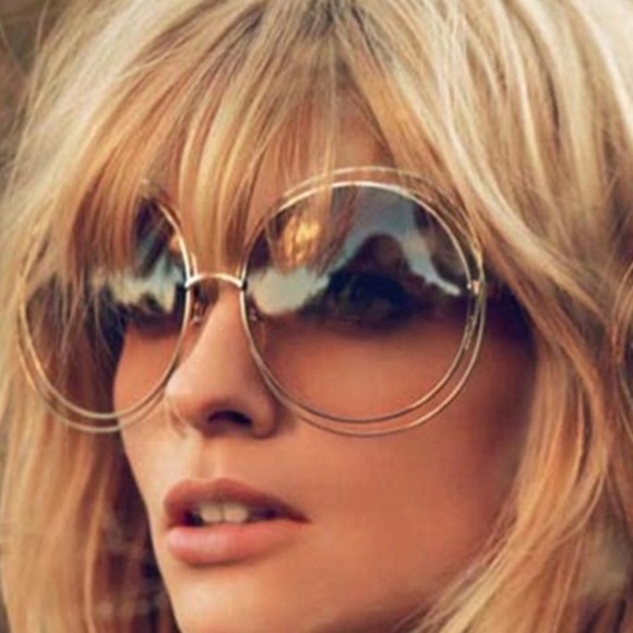 boutique Accessories - Large Round Lens Vintage Style Sunnies Sunglasses